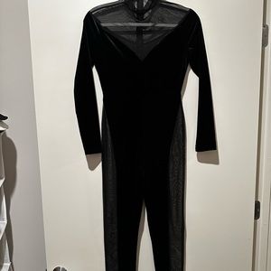Black Velvet Jumpsuit
